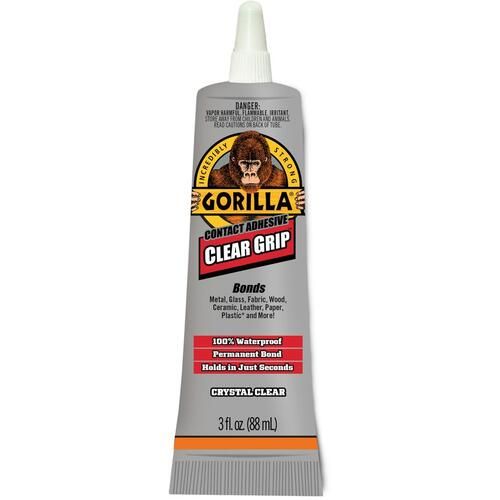 Clear Gorilla Glue, 1.75 oz, Dries Clear, 4-carton