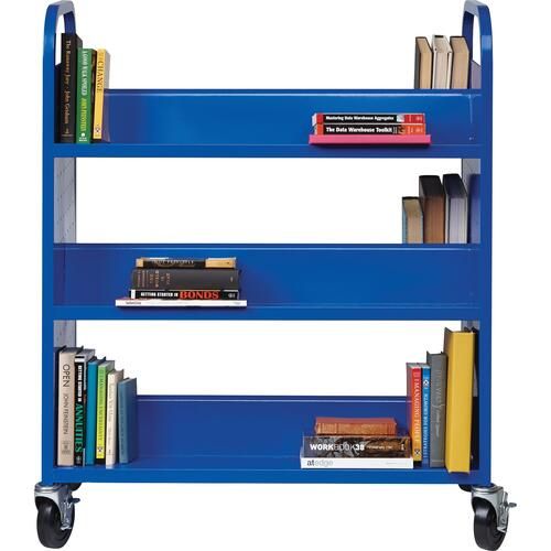 Lorell Double-Sided Book Cart