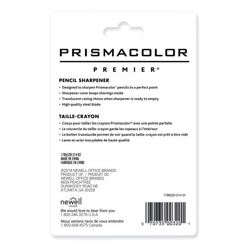 Prismacolor Premier Pencil Sharpener, 3.63 X 1.63 X 5.5, Black