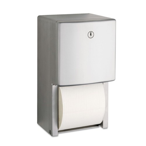 Bobrick Conturaseries Two-Roll Tissue Dispenser, 6.08 X 5.94 X 11, Stainless Steel