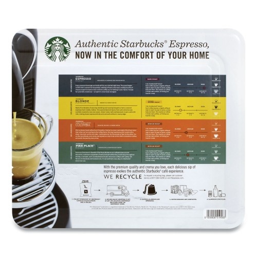Starbucks By Nespresso Pods Variety Pack, Blonde Espresso/Colombia/Espresso/Pikes Place, 60 Pods/Pack, Ships In 1-3 Business Days