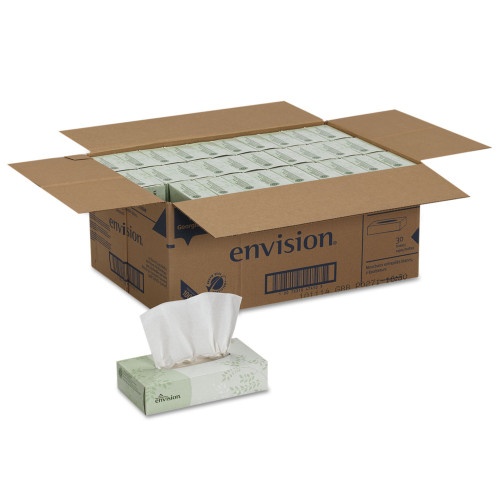 Georgia Pacific Professional Facial Tissue, 2-Ply, White, 100 Sheets/Box, 30 Boxes/Carton