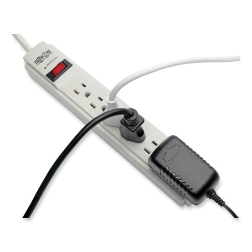Tripp Lite Protect It! Surge Protector, 6 Ac Outlets, 15 Ft Cord, 790 J, Light Gray