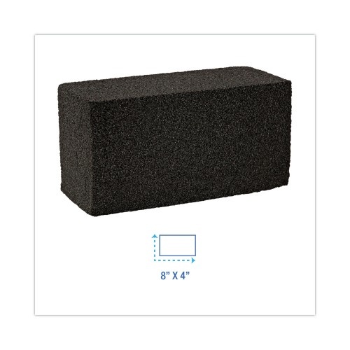 Boardwalk Grill Brick, 8 X 4, Black, 12/Carton