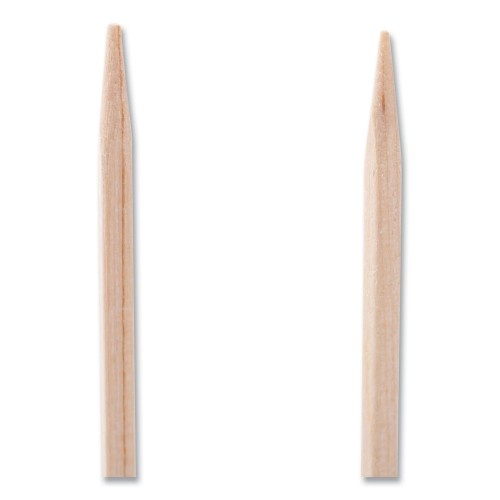 Amercareroyal Square Wood Toothpicks, 2 3/4", Natural, 800/Box, 24 Boxes/Carton