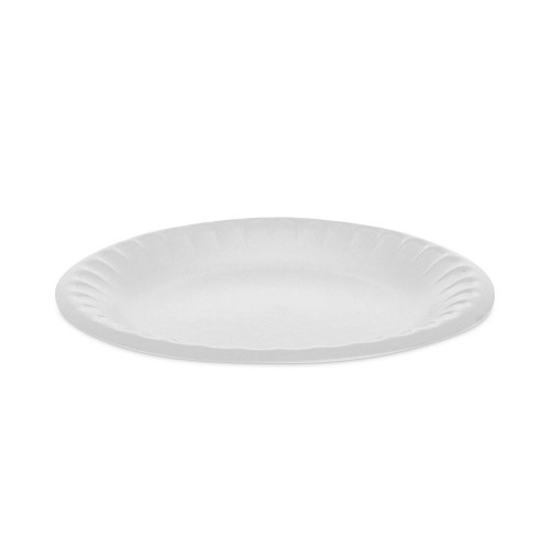 Pactiv Placesetter Satin Non-Laminated Foam Dinnerware, Plate, 6" Dia, White, 1,000/Carton