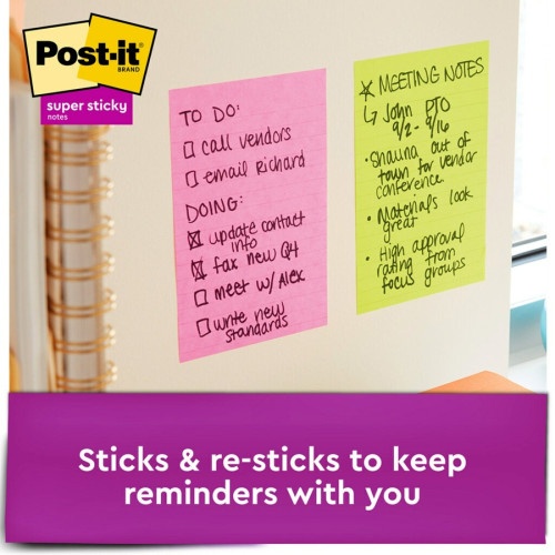 Post-It® Super Sticky Notes - Supernova Neons Color Collection