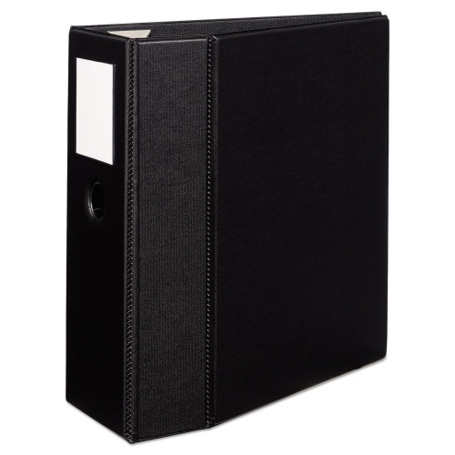 Avery Heavy-Duty Non-View Binder, Durahinge, Three Locking One Touch Ezd Rings, Spine Label, Thumb Notch, 5" Cap, 11 X 8.5, Black