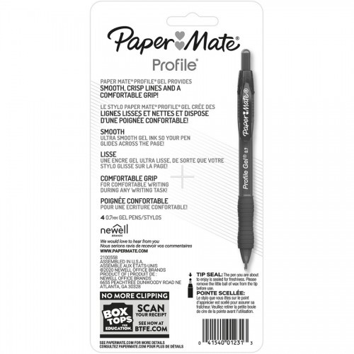 Paper Mate Profile 0.7Mm Retractable Gel Pen
