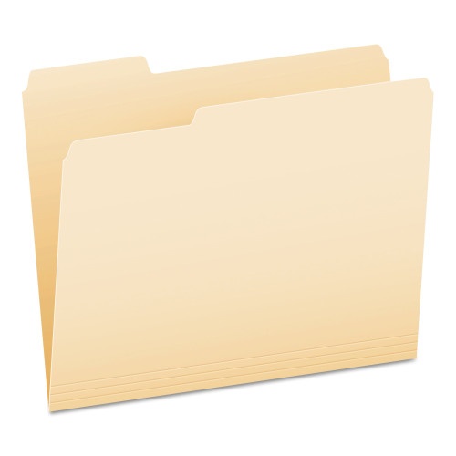 Pendaflex Manila File Folders, 1/3-Cut Tabs: Assorted, Letter Size, 0.75" Expansion, Manila, 100/Box