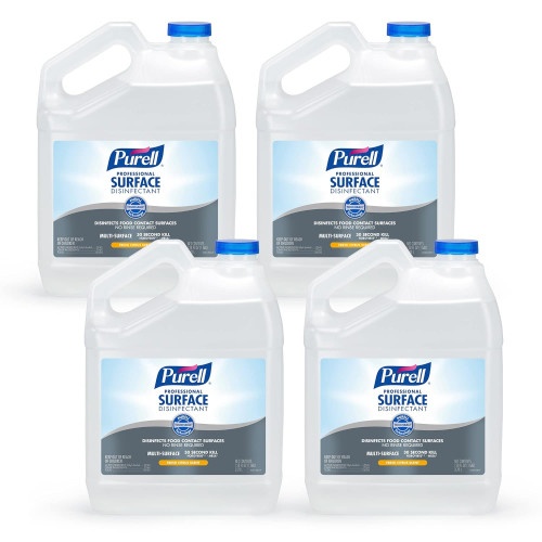 Purell Professional Surface Disinfectant, Fresh Citrus, 1 Gal Bottle, 4/Carton