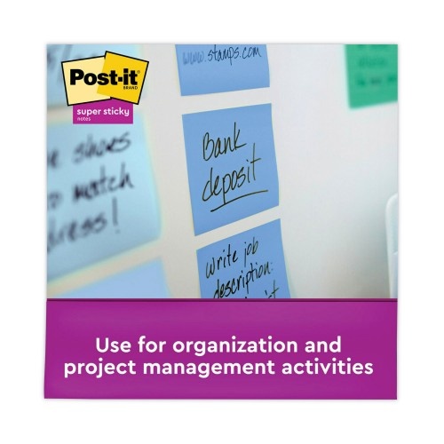 Post-It Pop-Up Recycled Notes In Bora Bora Colors, 3 X 3, 90-Sheet, 10/Pack