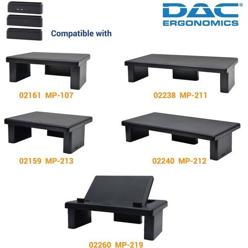 Dac Stax Monitor Riser Block Kit With 2 Usb Charging Ports