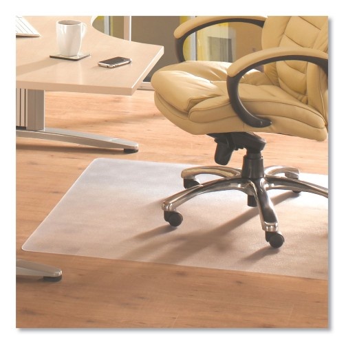 Floortex Cleartex Advantagemat Phthalate Free Pvc Chair Mat For Hard Floors, 53 X 45, Clear