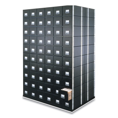 Bankers Box Staxonsteel Maximum Space-Saving Storage Drawers, Letter Files, 14" X 25.5" X 11.13", Black, 6/Carton