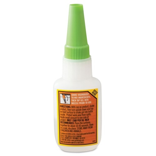 Gorilla Super Glue Gel, 0.53 Oz, Dries Clear, 4/Carton