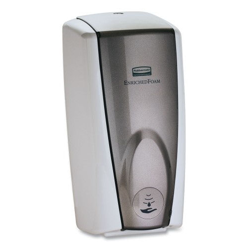 Rubbermaid Commercial Autofoam Touch-Free Dispenser, 1,100 Ml, 5.18 X 5.25 X 10.86, White/Gray Pearl