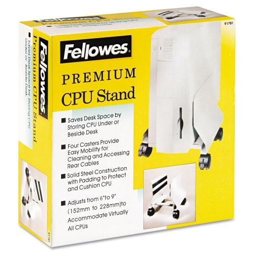 Fellowes Premium Cpu Stand, 8W X 9D X 9.5H, Platinum
