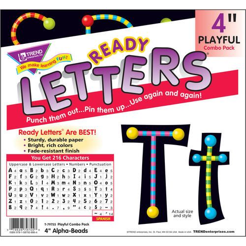 Trend 4" Ready Letter Alphabeads