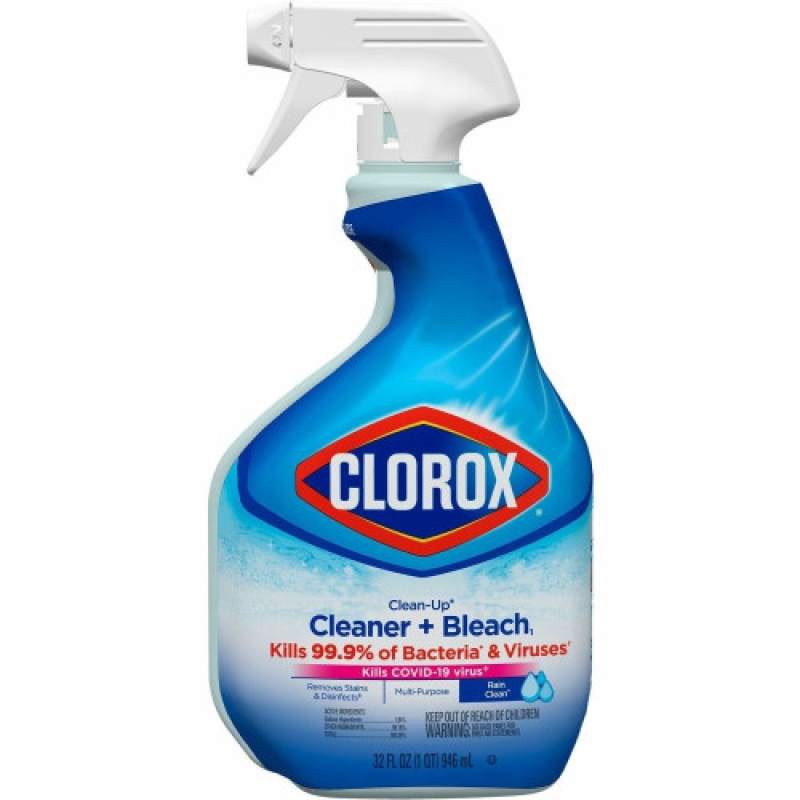 Clorox Clean-Up All Purpose Cleaner With Bleach For Multipurpose - 32 Fl Oz (1 Quart) - Rain Clean Scent - Recommended For: Stain Remover - Deodorize, Disinfectant, Easy To Use - Multi Spray Bottle - 1 Each (30197)