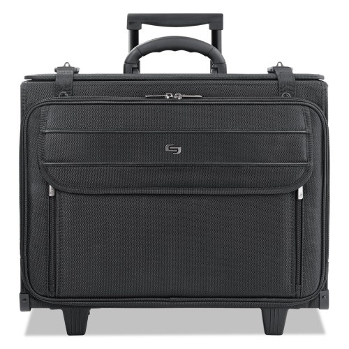 Solo Classic Rolling Catalog Case, Fits Devices Up To 17.3", Polyester, 18 X 7 X 14, Black