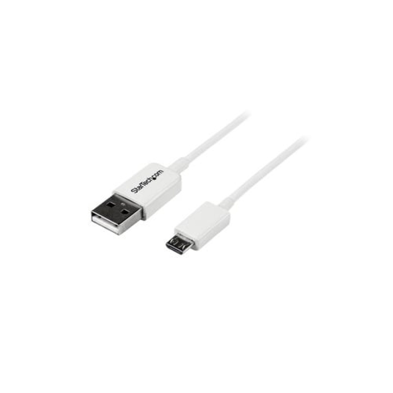 Startech 0.5M White Micro Usb Cable A To Micro B (Usbpaub50cmw)
