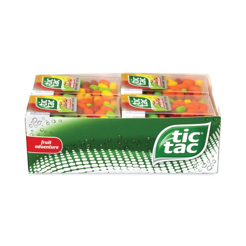 Tic Tac Fruit Adventure Mints, 1 Oz Flip-Top Dispenser, 12/Carton, Ships In 1-3 Business Days
