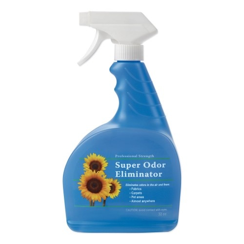 Fresh Products Super Odor Eliminator, 32 Oz Spray Bottle, 6/Carton