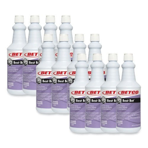 Betco Best Bet Liquid Creme Cleanser, Mint, 32 Oz Bottle, 12/Carton