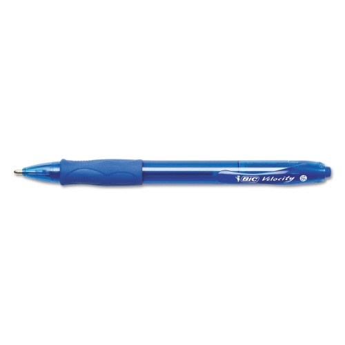 Bic Velocity Atlantis Bold Retractable Ballpoint Pen, 1.6Mm, Blue Ink & Barrel, 36/Pack