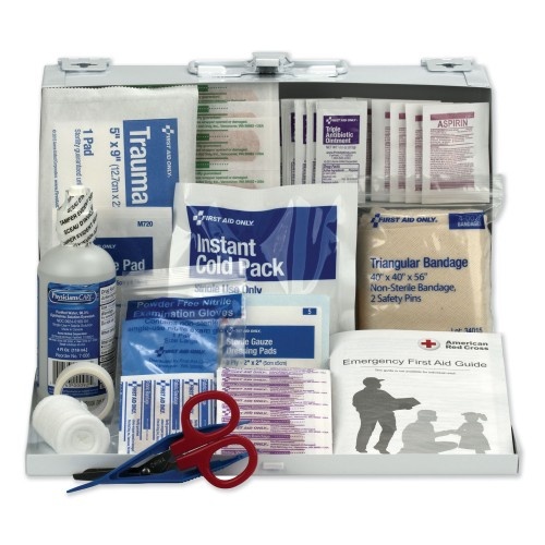 First Aid Only First Aid Kit For 25 People, 106-Pieces, Osha Compliant, Metal Case