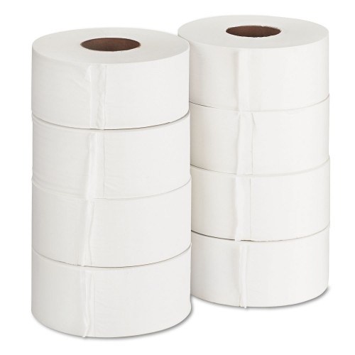 Georgia-Pacific Jumbo Jr. Bath Tissue Roll, Septic Safe, 2-Ply, White, 1000 Ft, 8 Rolls/Carton