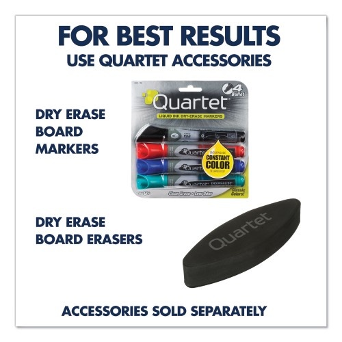 Quartet Classic Series Total Erase Dry Erase Boards, 60 X 36, White Surface, Black Aluminum Frame