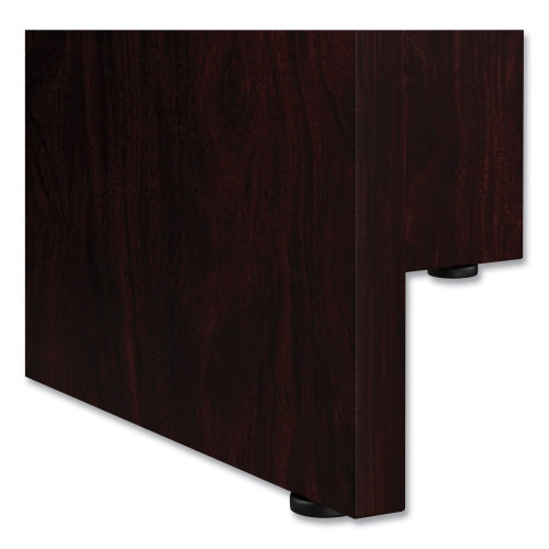 Alera Valencia Round Conference Table With Legs, 42" Diameter X 29.5H, Mahogany