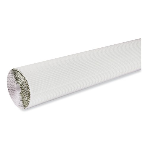 Pacon Corobuff Corrugated Paper Roll, 48" X 25 Ft, White