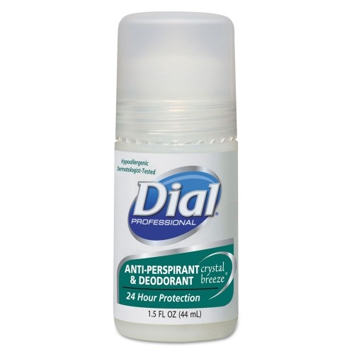 Dial Anti-Perspirant Deodorant, Crystal Breeze, 1.5Oz, Roll-On, 48/Carton