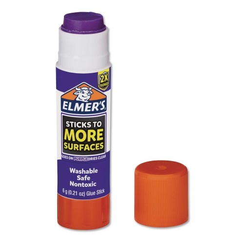 Elmer's Extra-Strength School Glue Sticks, 0.21 Oz, Dries Clear, 60/Pack