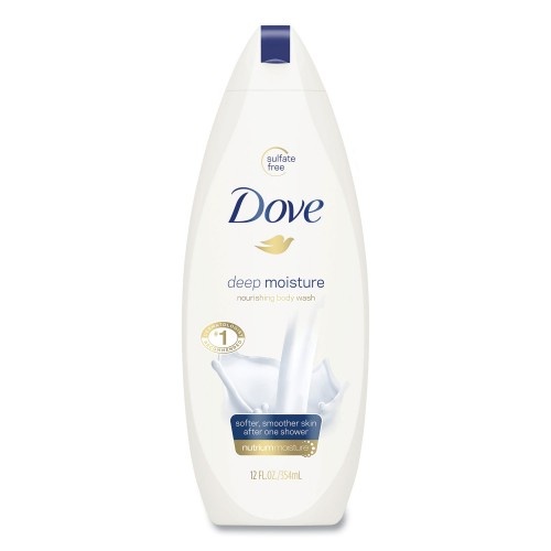Diversey Dove Body Wash Deep Moisture, 12 Oz Bottle, 6/Carton