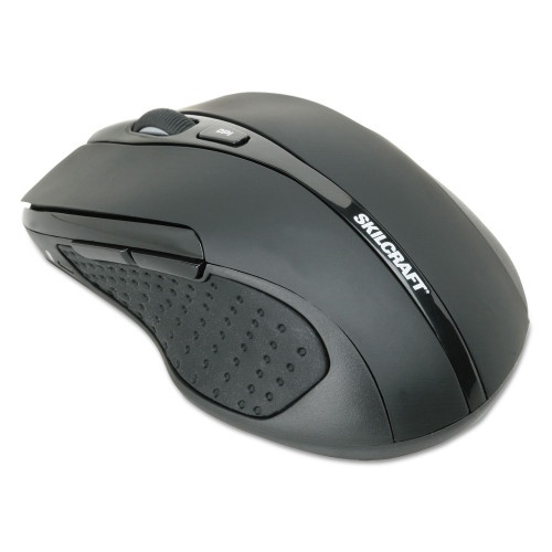 Abilityone 702501 Optical Wireless Mouse, 2.4 Ghz Frequency/26 Ft Wireless Range, Right Hand Use, Black