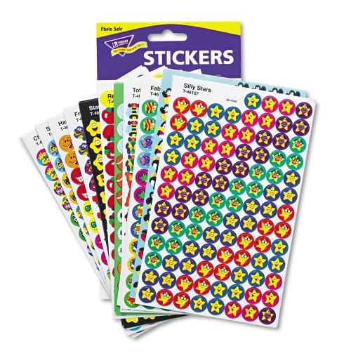 Trend Superspots And Supershapes Sticker Variety Packs, Awesome Assortment, Assorted Colors, 5,100/Pack