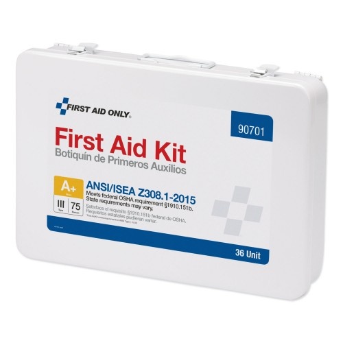 First Aid Only Unitized Ansi Compliant Class A Type Iii First Aid Kit For 25 People, 16 Units