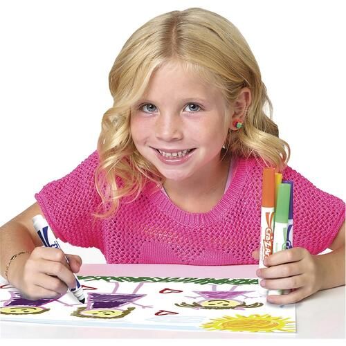 Cra-Z-Art Washable Markers, Broad Bullet Tip, 64 Assorted Colors