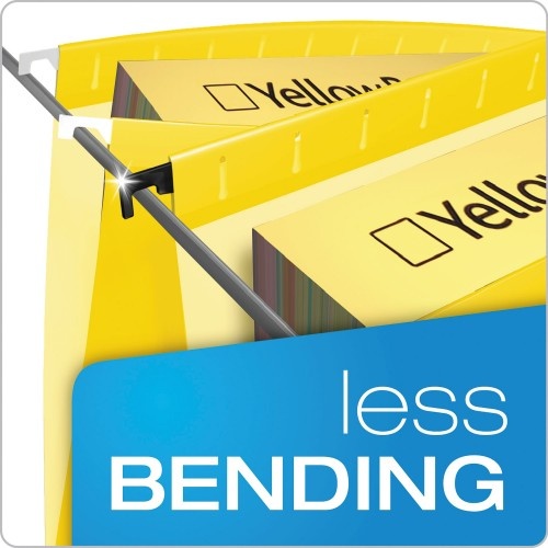 Pendaflex Surehook Hanging Folders, Legal Size, 1/5-Cut Tab, Yellow, 20/Box