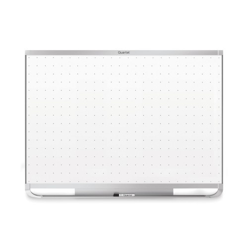 Quartet Prestige 2 Magnetic Total Erase Whiteboard, 48 X 36, White Surface, Graphite Fiberboard/Plastic Frame