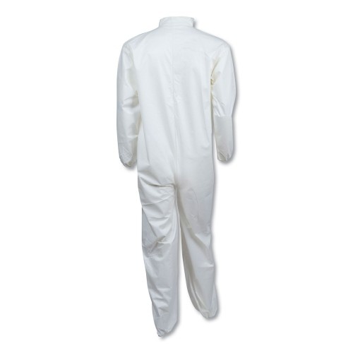 Kleenguard A40 Elastic-Cuff And Ankles Coveralls, 3X-Large, White, 25/Carton