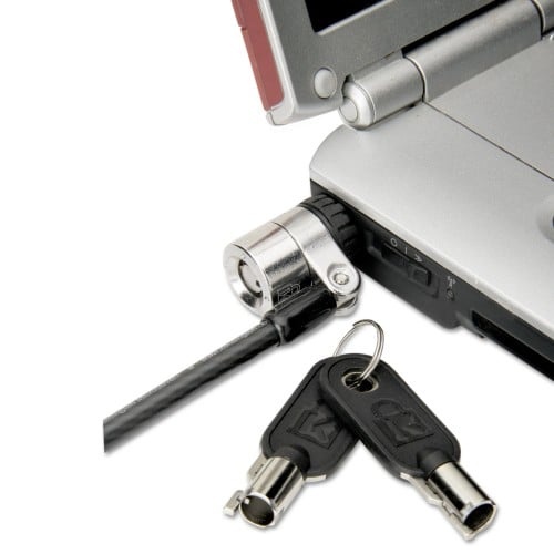 Abilityone 534001 Kensington Laptop Security Lock And Cable, 6 Ft, 2 Keys, Silver