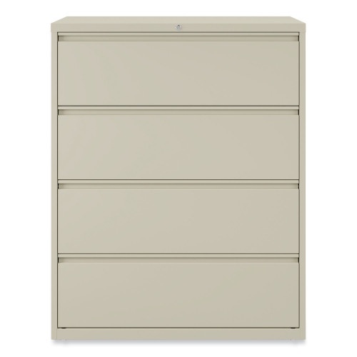 Alera Lateral File, 4 Legal/Letter-Size File Drawers, Putty, 42" X 18.63" X 52.5"