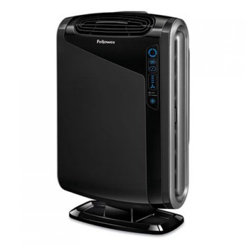 Fellowes Hepa And Carbon Filtration Air Purifiers, 300-600 Sq Ft Room Capacity, Black