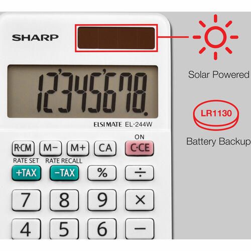 Sharp El-244Wb 8 Digit Professional Pocket Calculator