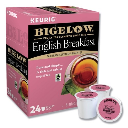 Bigelow English Breakfast Tea K-Cups, 24/Box, 4 Box/Carton